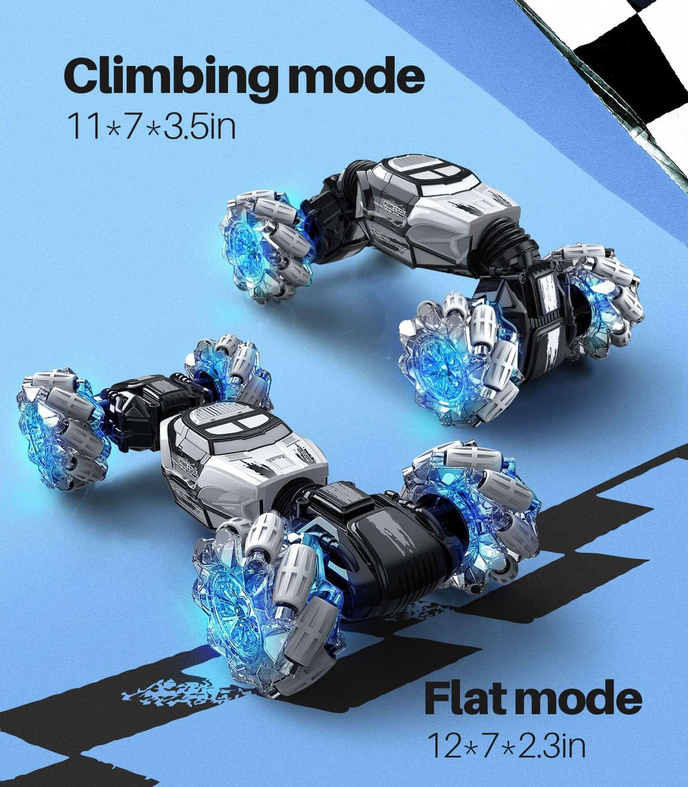 Coche de Control Remoto DoDoeleph, Coche de Acrobacias RC - Imagen 5