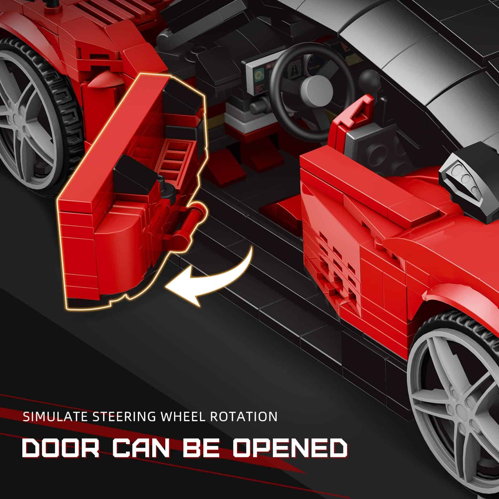 Mould King 10041 Super Sports Car Building Blocks Sets, - Imagen 3