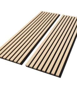 Panel de Pared de Lamas de Madera Evenreach, Paquete de 2