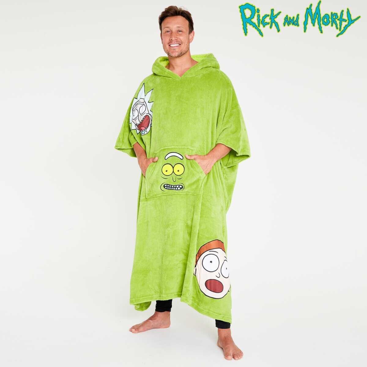 Manta con capucha Rick and Morty para hombre Fleece - Imagen 5