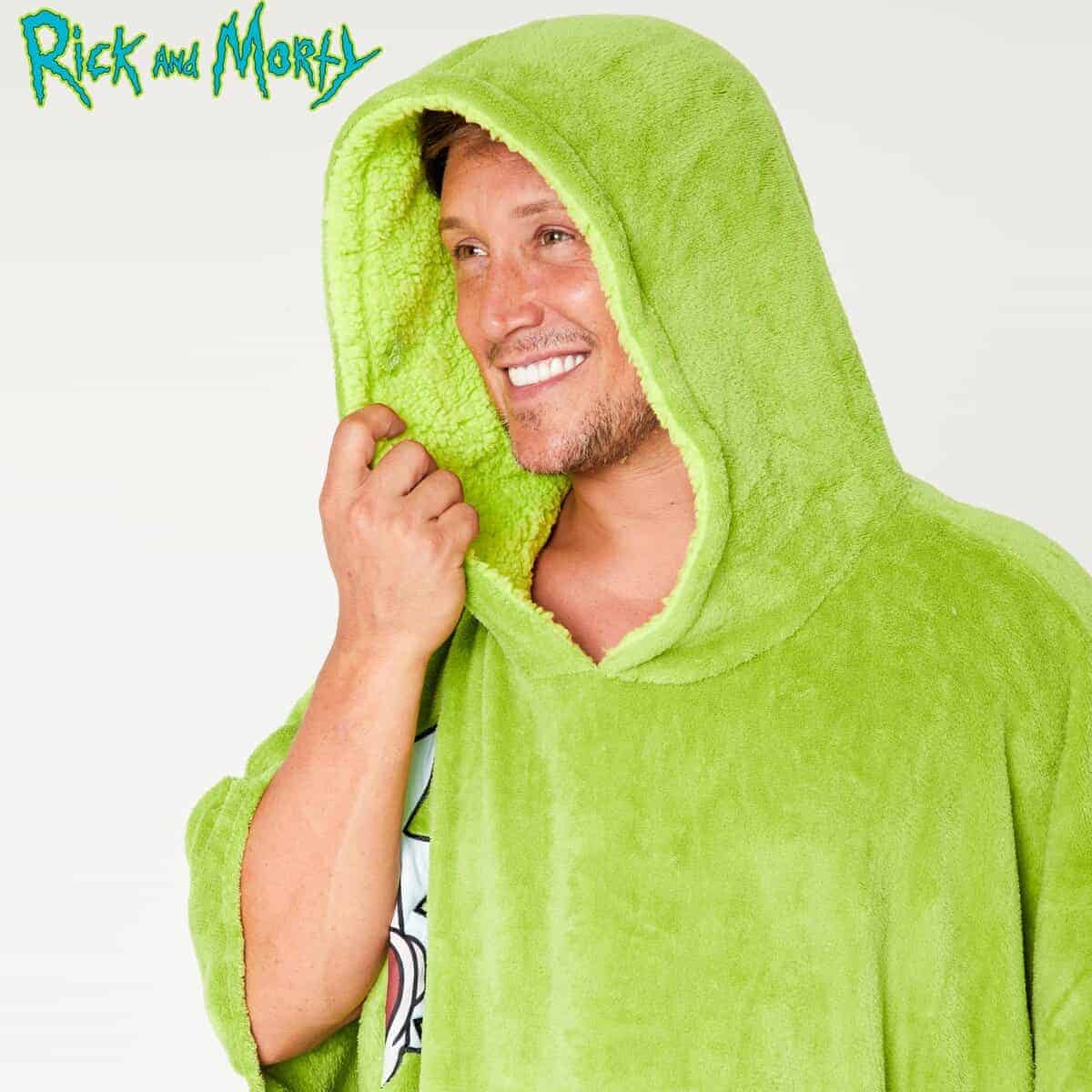 Manta con capucha Rick and Morty para hombre Fleece - Imagen 4