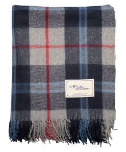 Manta de Lana Tartán Douglas Navy de The Scotland Kilt