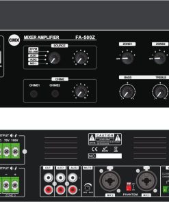 Amplificador mezclador de 3 Zonas CMX Audio FA-350Z con