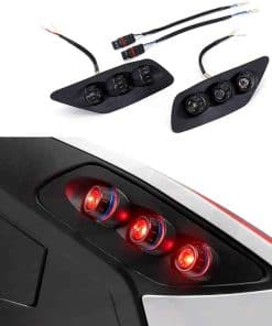 Luces indicadoras de giro traseras LED para motocicleta