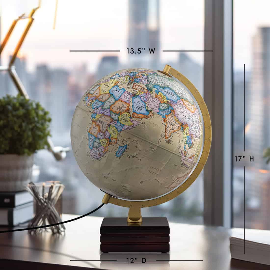Globo Iluminado Waypoint Geographic Horizon Plus, 12" - Imagen 3