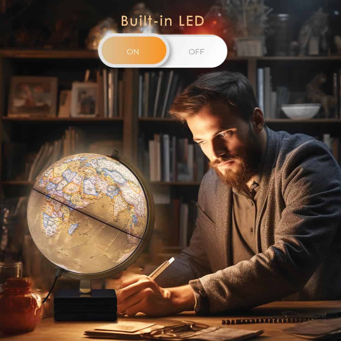 Globo Iluminado Waypoint Geographic Horizon Plus, 12" - Imagen 6