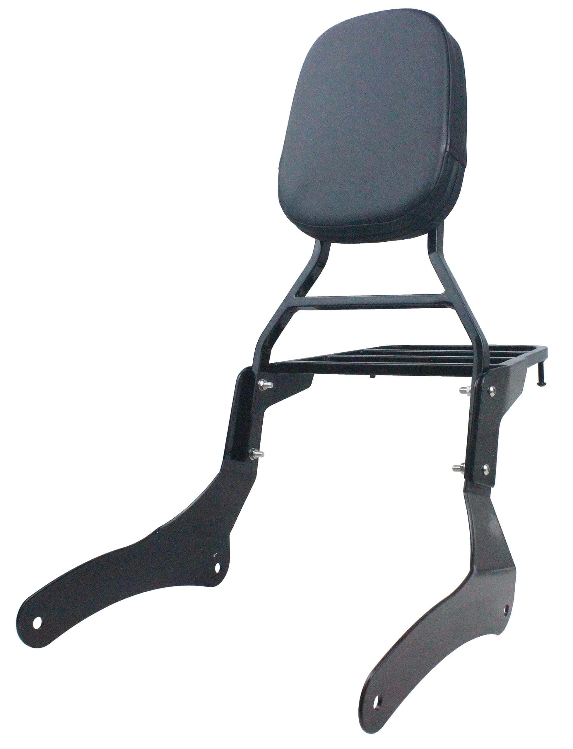 YHMOTO Respaldo de pasajero con parrilla para -Negro