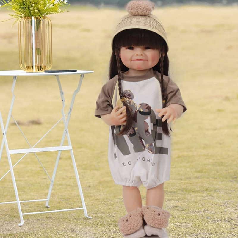 Muñecas Realistas de Bebé Renacido Niña, 24 Pulgadas Cuerpo