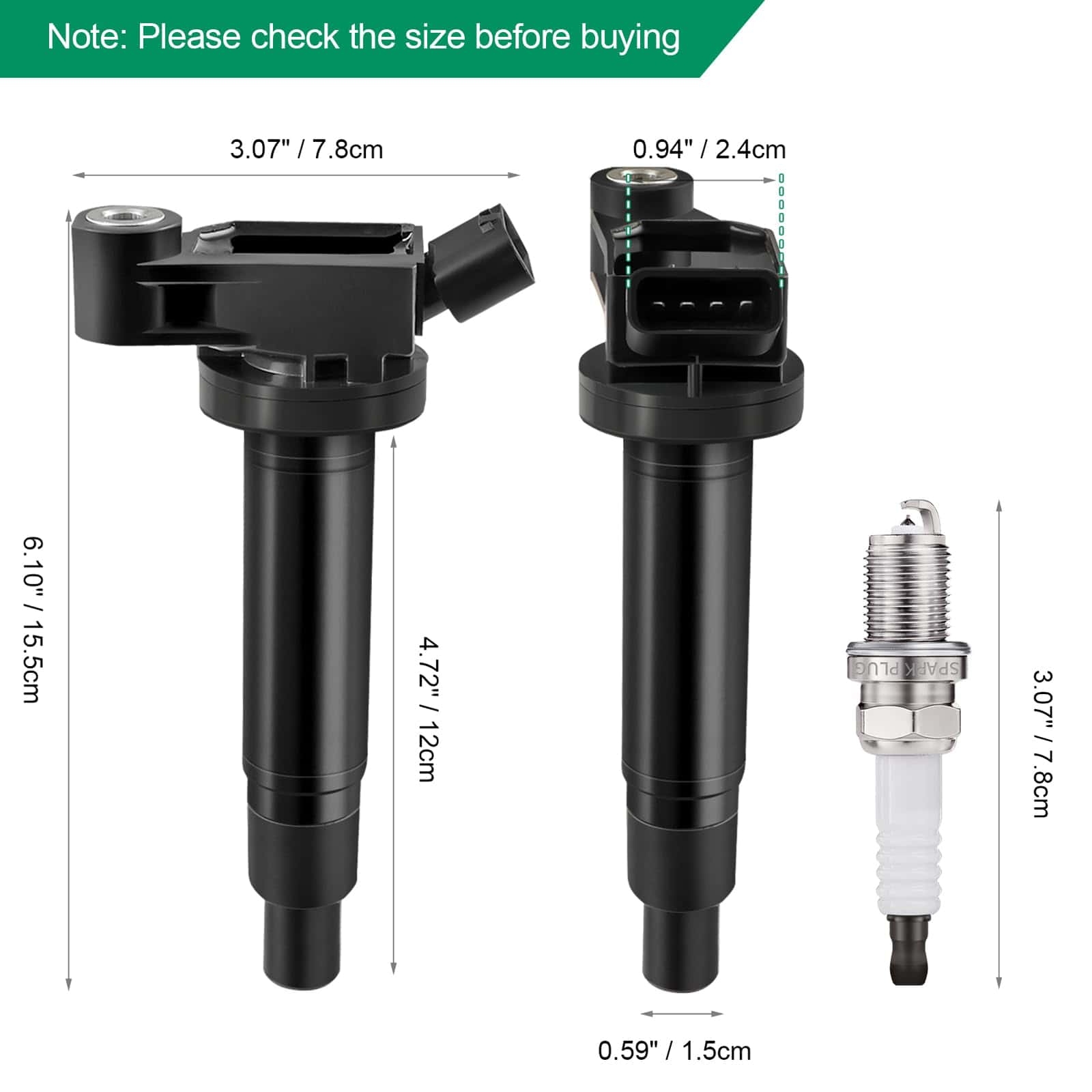 Conjunto de 6 Bobinas de Encendido UF267 y Bujías de - Imagen 4