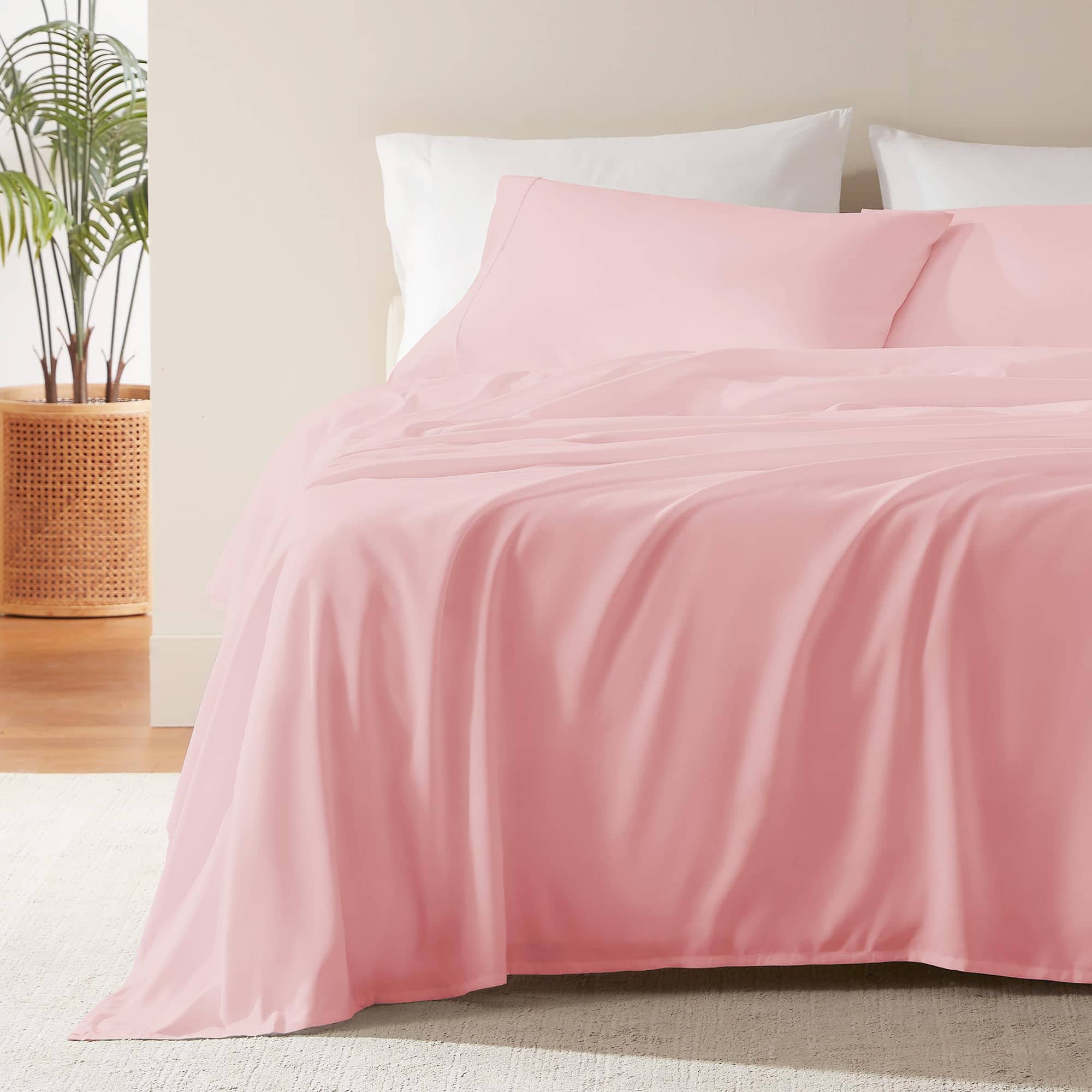 Juego de sábanas SLEEP ZONE Nanotex Super Soft -Rosa Ballet