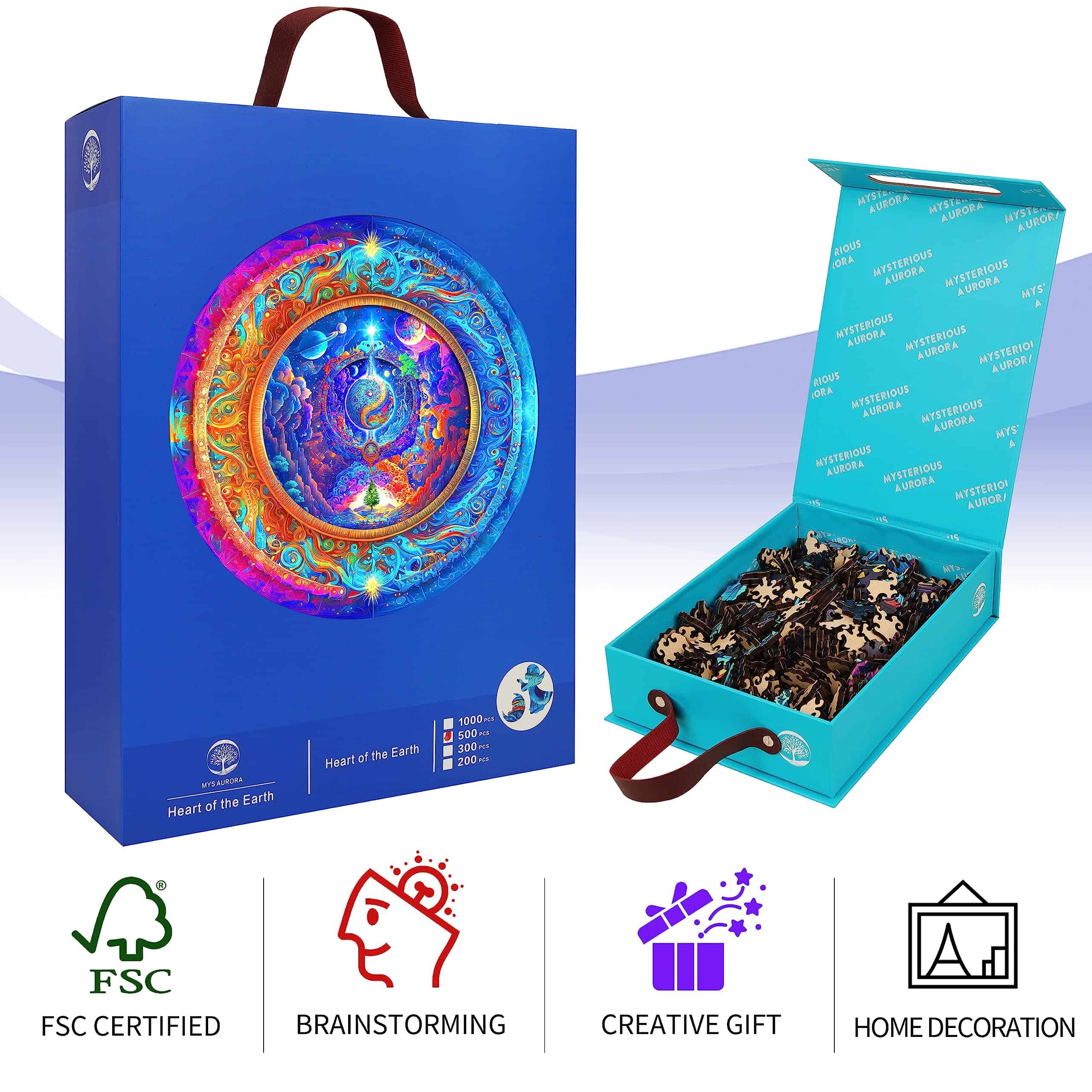 Rompecabezas de Madera Mys Aurora 500 Piezas para Adultos - Imagen 8
