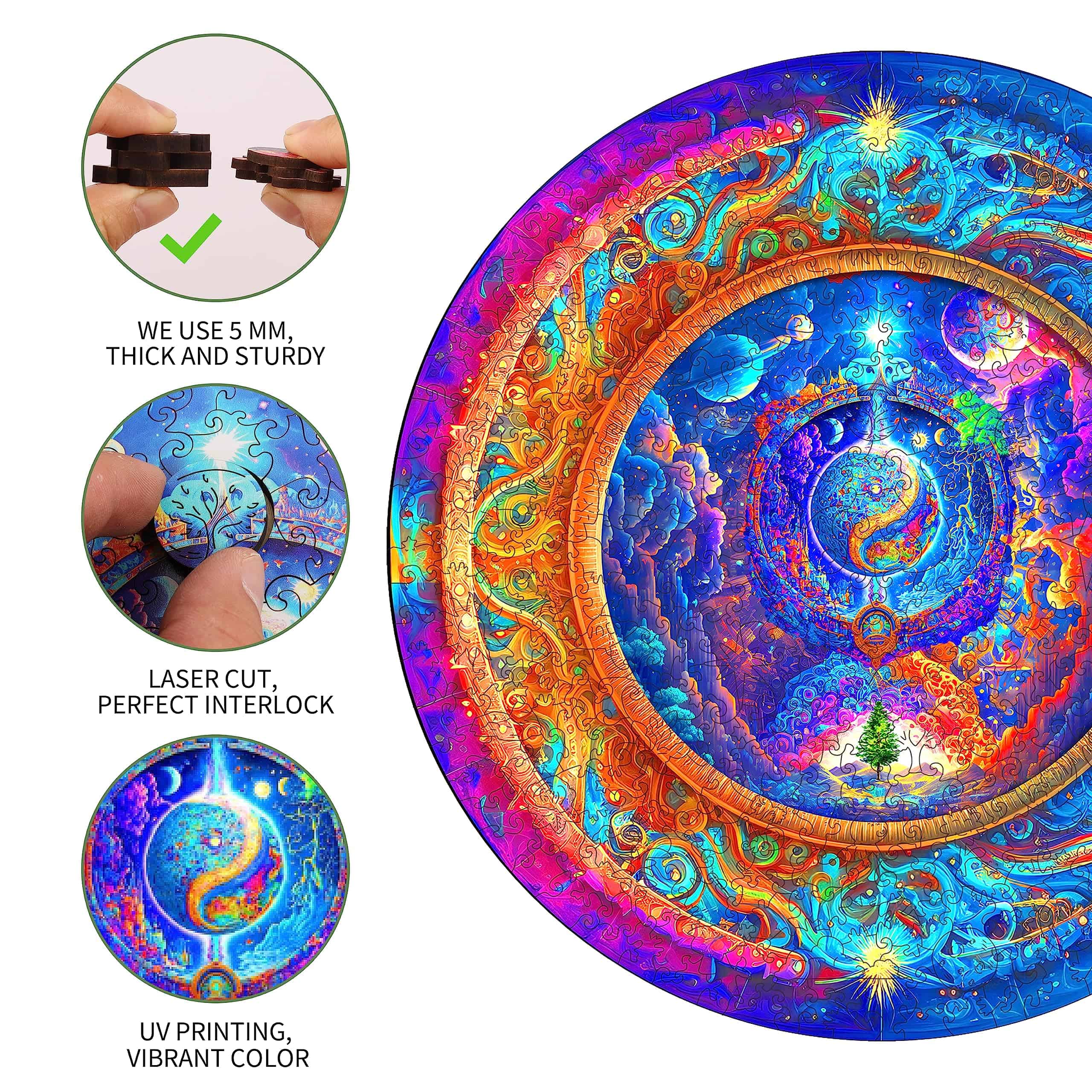 Rompecabezas de Madera Mys Aurora 500 Piezas para Adultos - Imagen 4