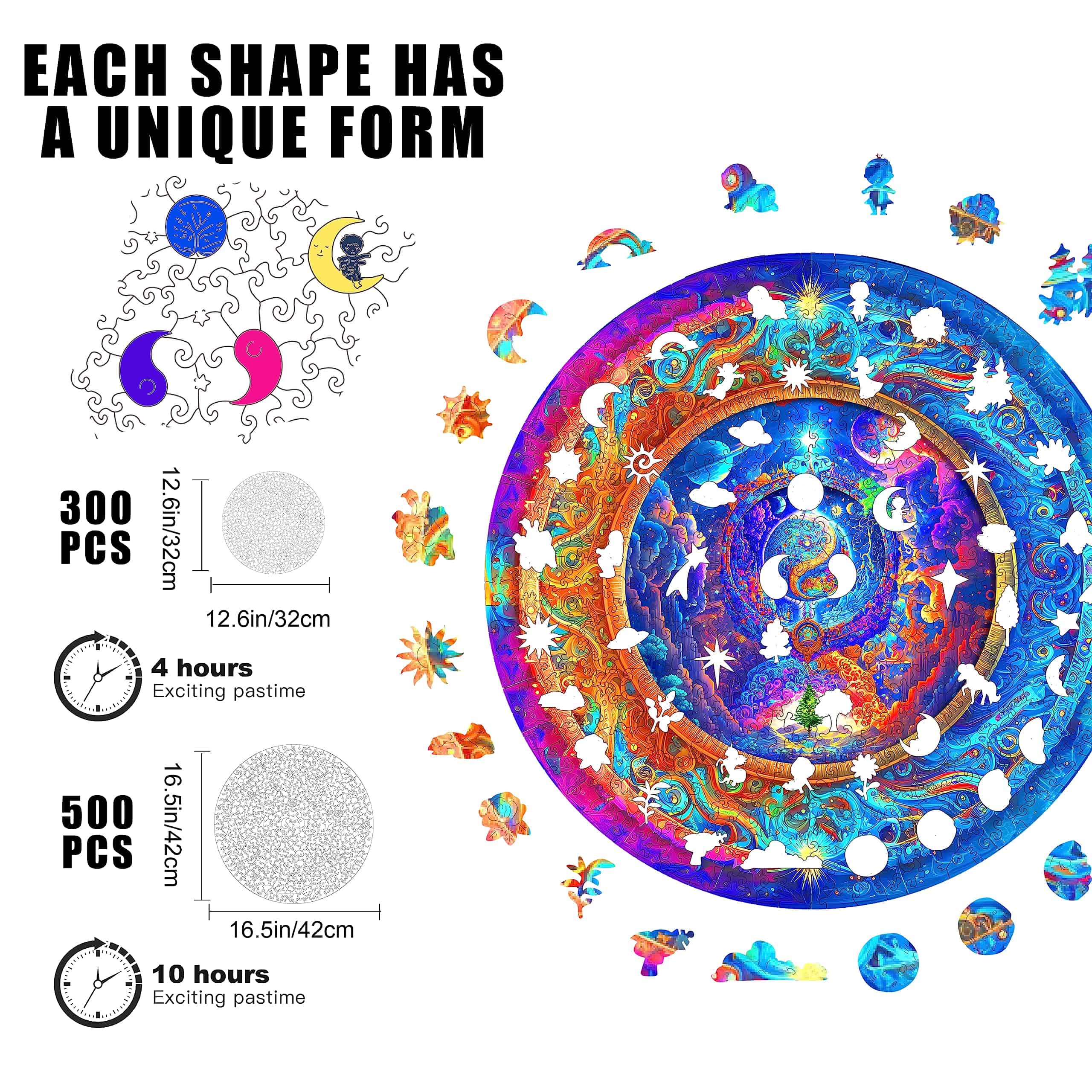 Rompecabezas de Madera Mys Aurora 500 Piezas para Adultos - Imagen 3