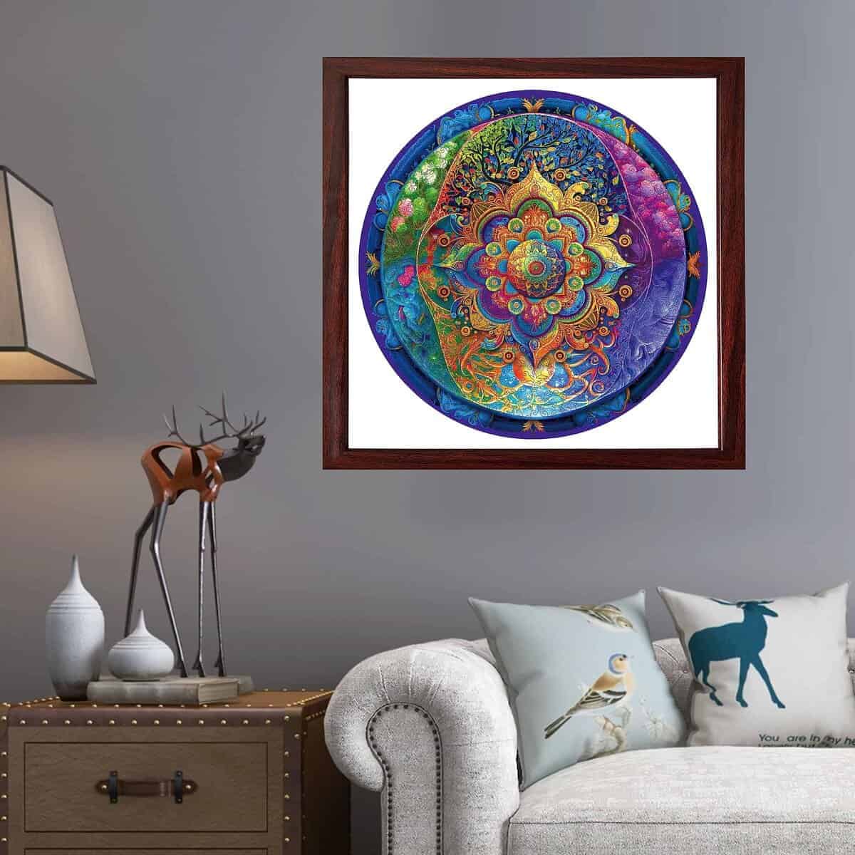 Rompecabezas de madera Mandala de 500 piezas Mys Aurora - Imagen 7