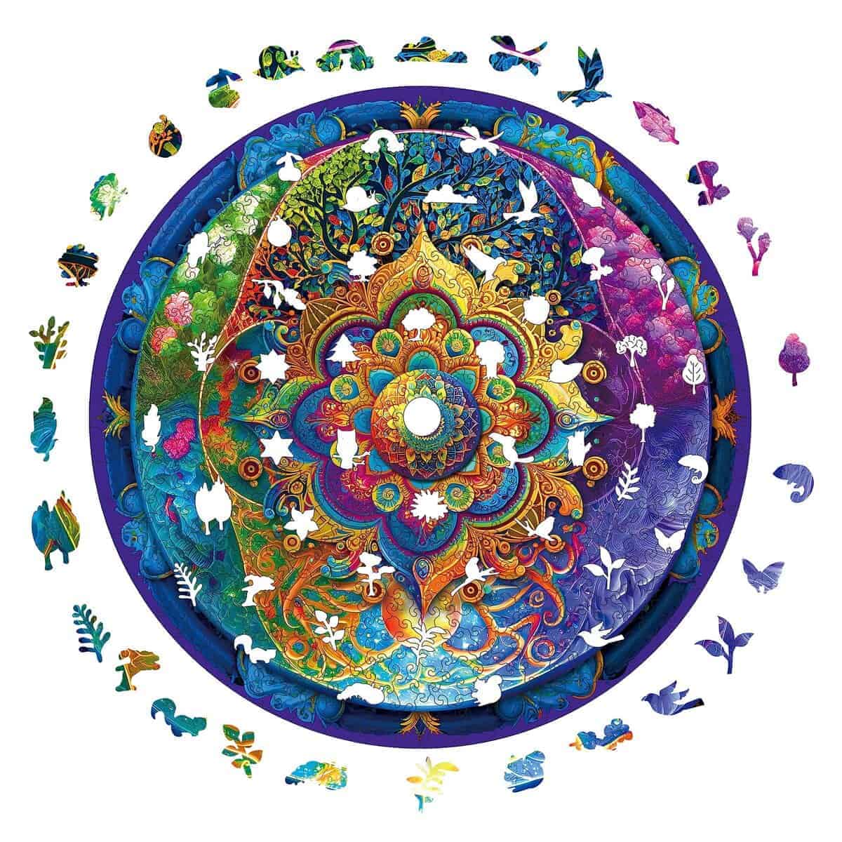 Rompecabezas de madera Mandala de 500 piezas Mys Aurora - Imagen 5