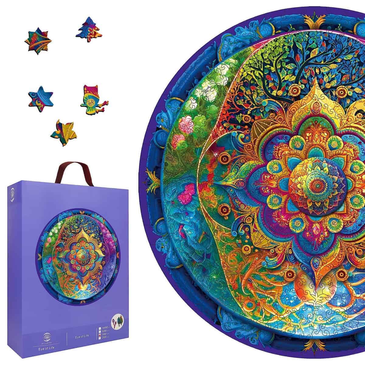 Rompecabezas de madera Mandala de 500 piezas Mys Aurora - Imagen 9