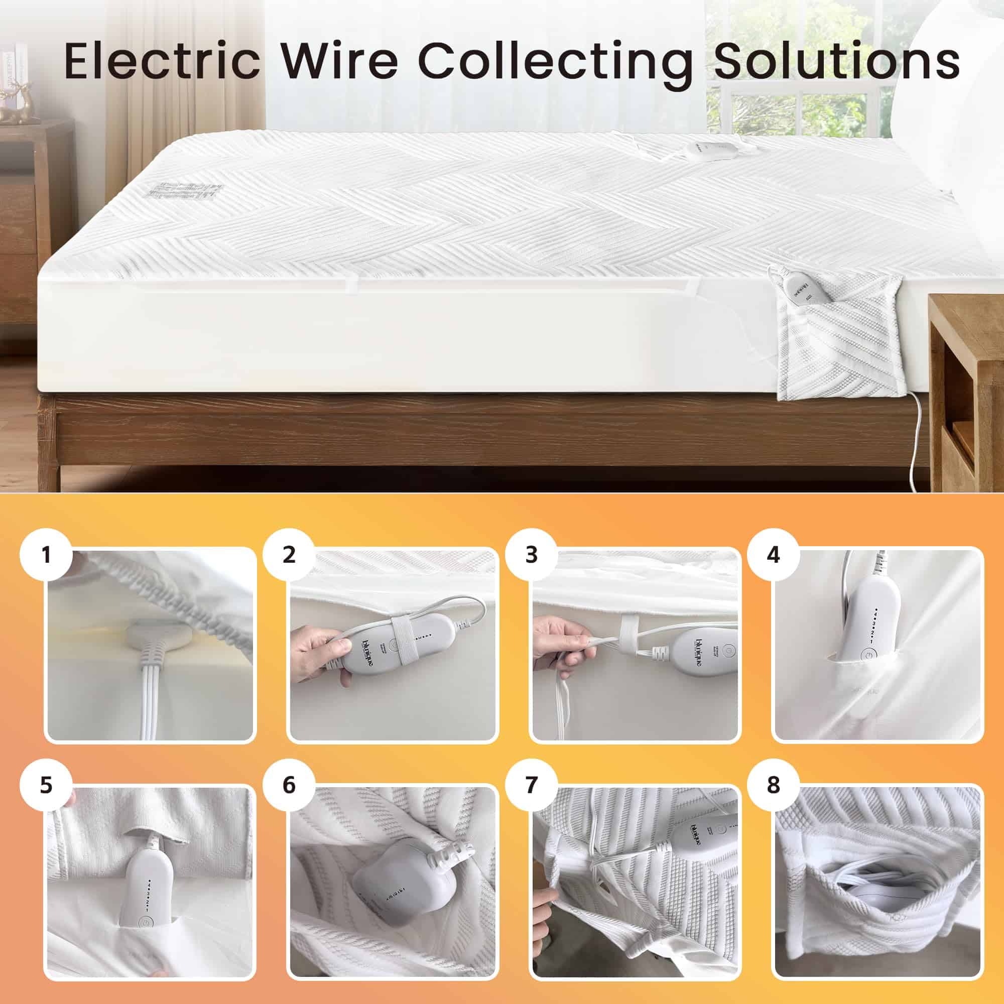 Cubrecama Eléctrico Tamaño Individual Twin con Control - Imagen 6