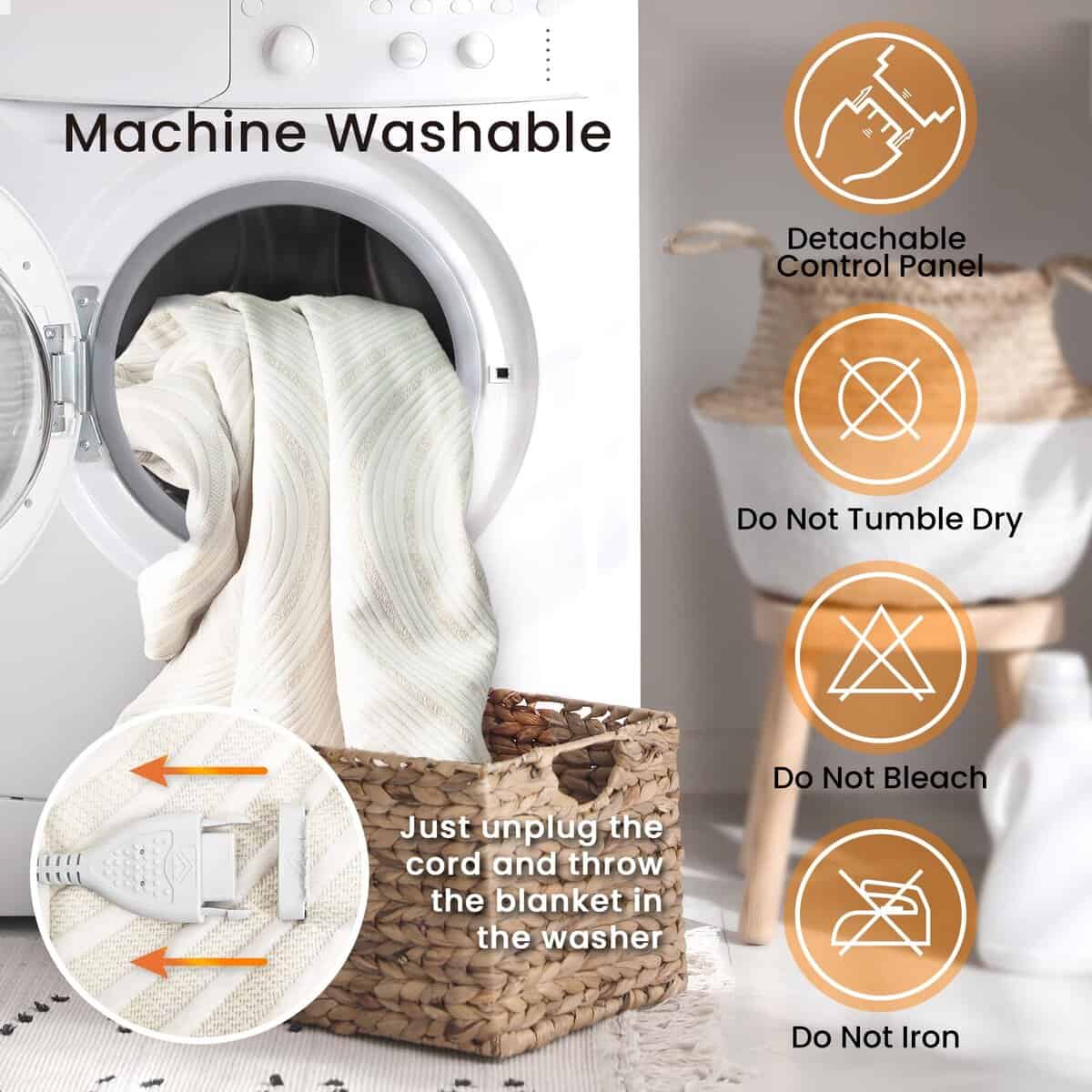 Cobertor eléctrico para colchón blunique de tamaño - Imagen 8