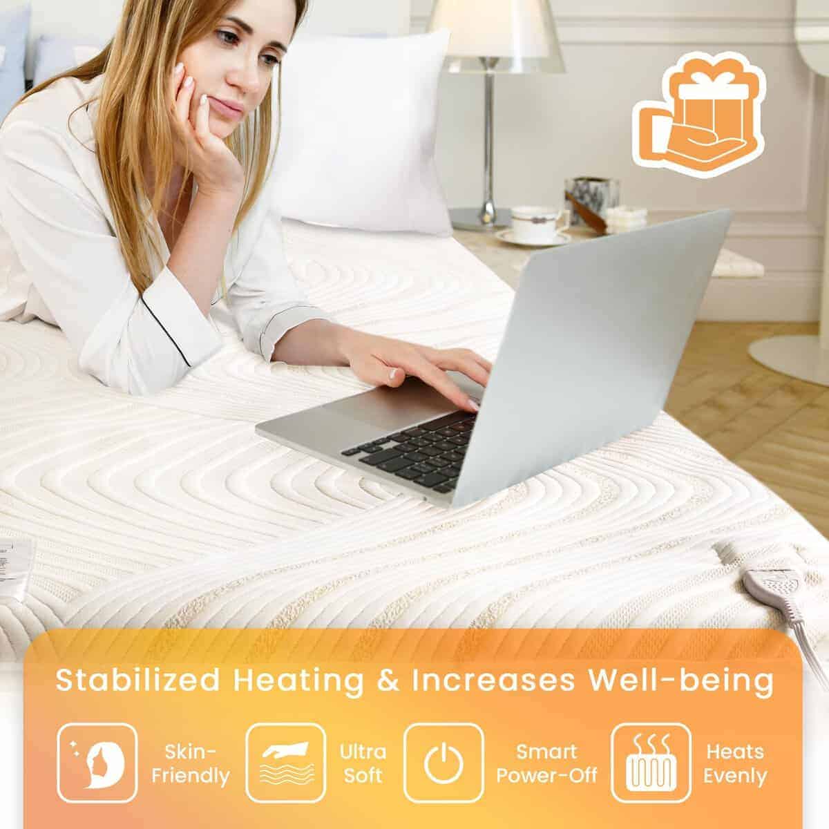 Cobertor eléctrico para colchón blunique de tamaño - Imagen 6