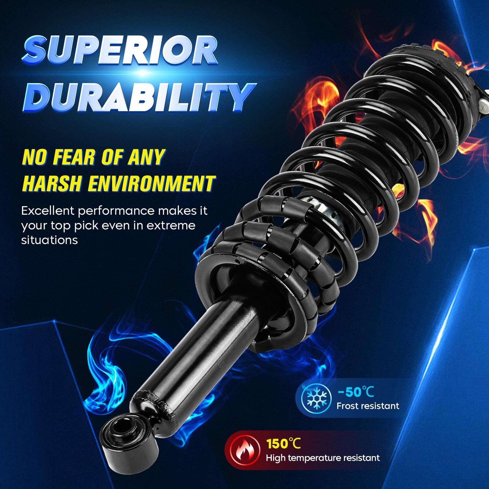 Conjunto de amortiguador trasero con resorte para Subaru - Imagen 4