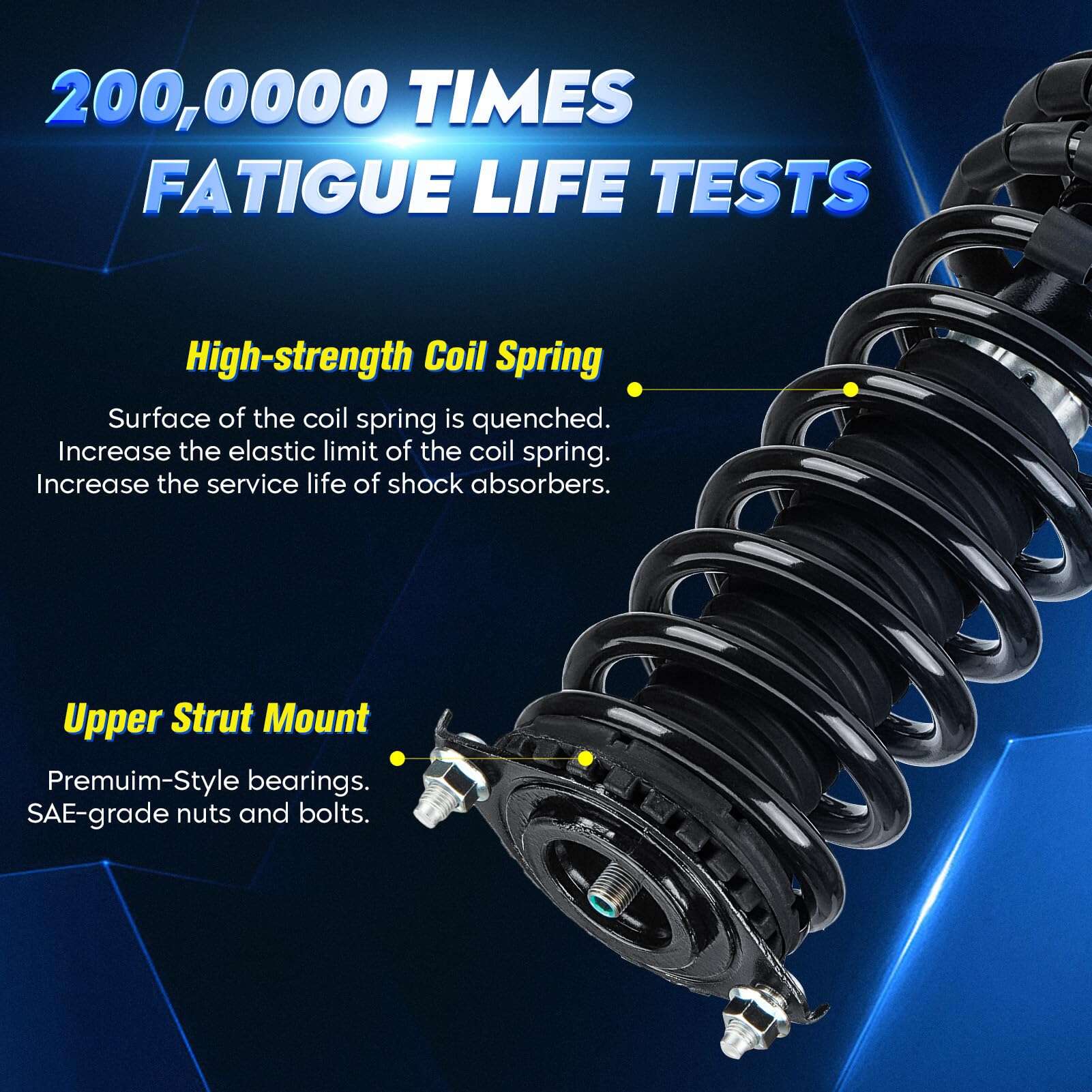 Conjunto de amortiguador trasero con resorte para Subaru - Imagen 3