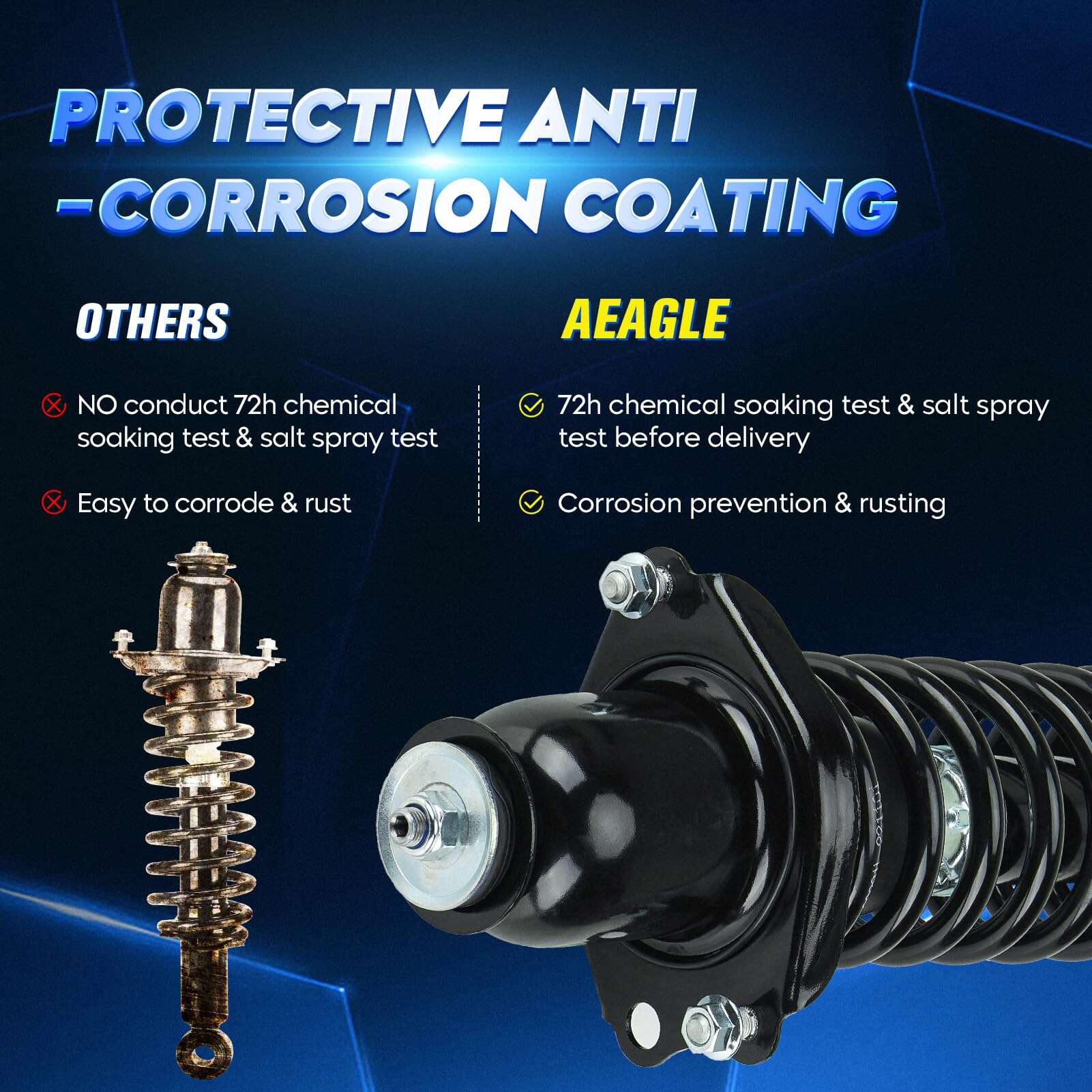 Ensamble de amortiguador trasero con resorte para Toyota - Imagen 5