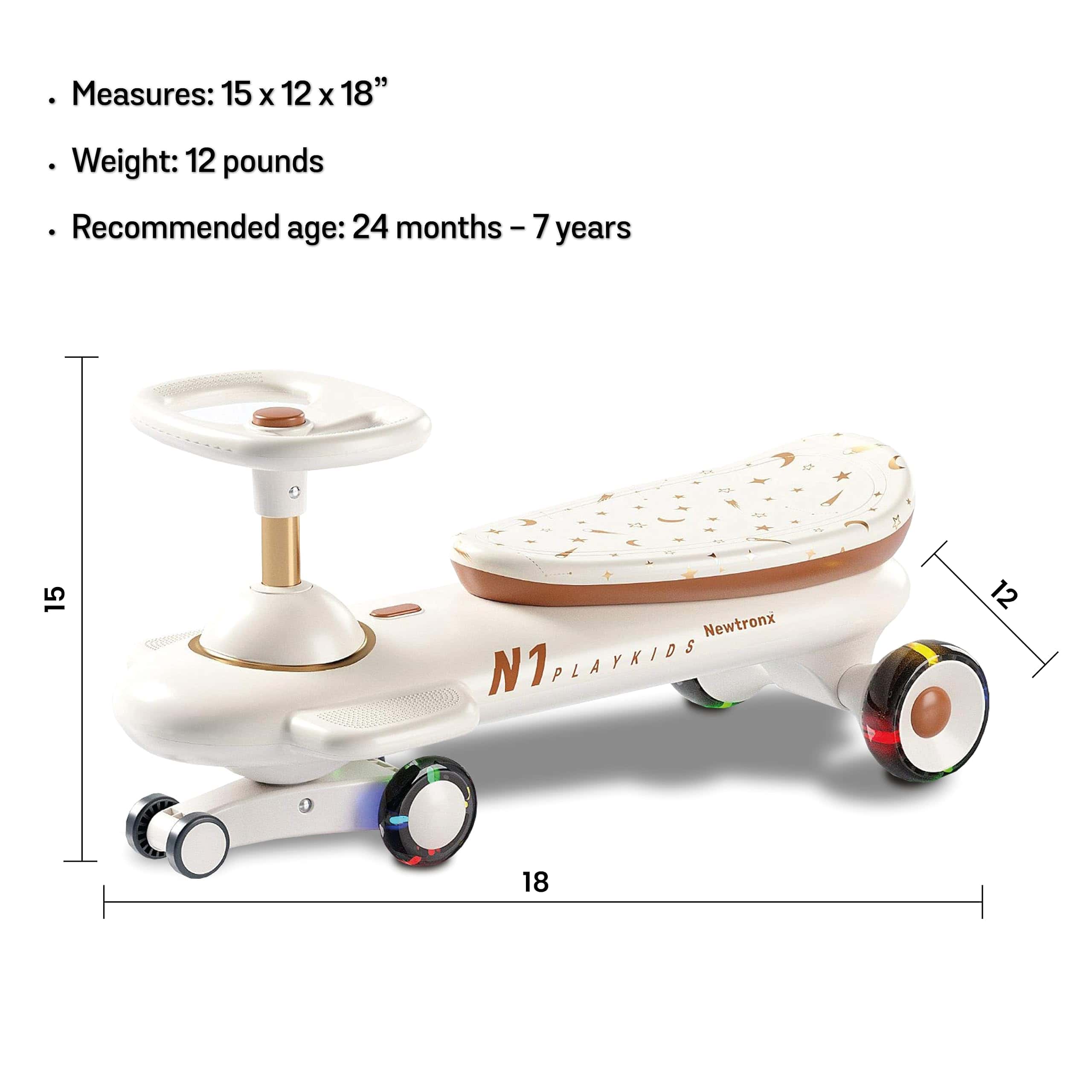 Newtronx N1 Wiggle Car para Niños - Coche Columpio, Juguete - Imagen 7