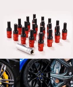 Pernos de rueda M12x1.25, 20pcs 28mm Vástago 17mm Hex 3