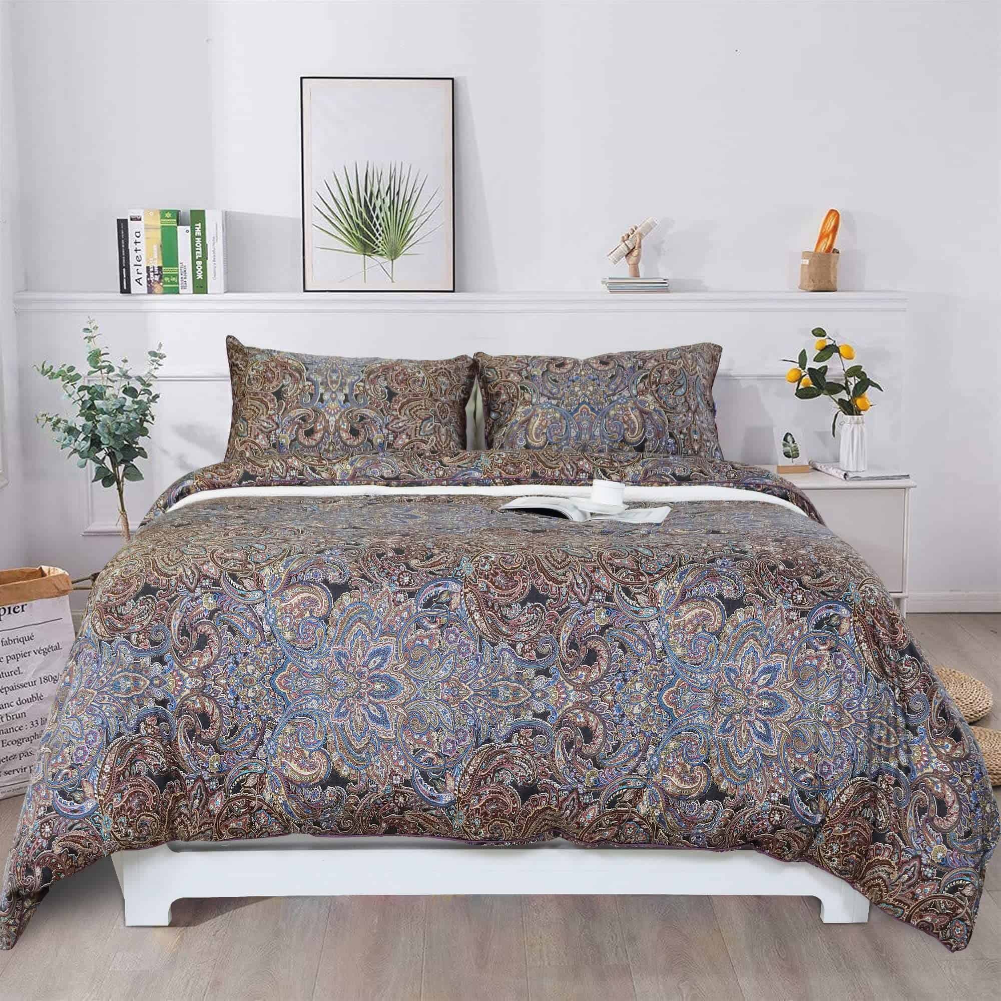 Juego de Ropa de Cama Vintage Paisley Softta Tamaño Twin 3