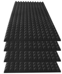 Panel de Espuma Acústica Piramidal HWLIYUTAI, Paquete de 4,