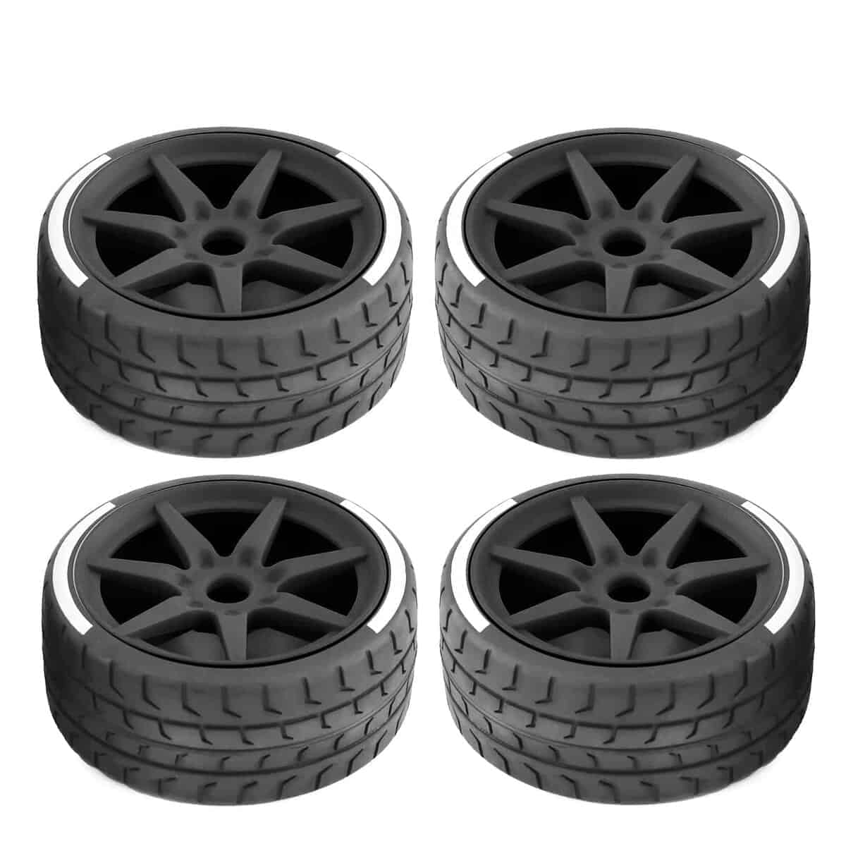 4 ruedas pre-montadas 42/100 2.9 neumáticos 7 radios 17 mm