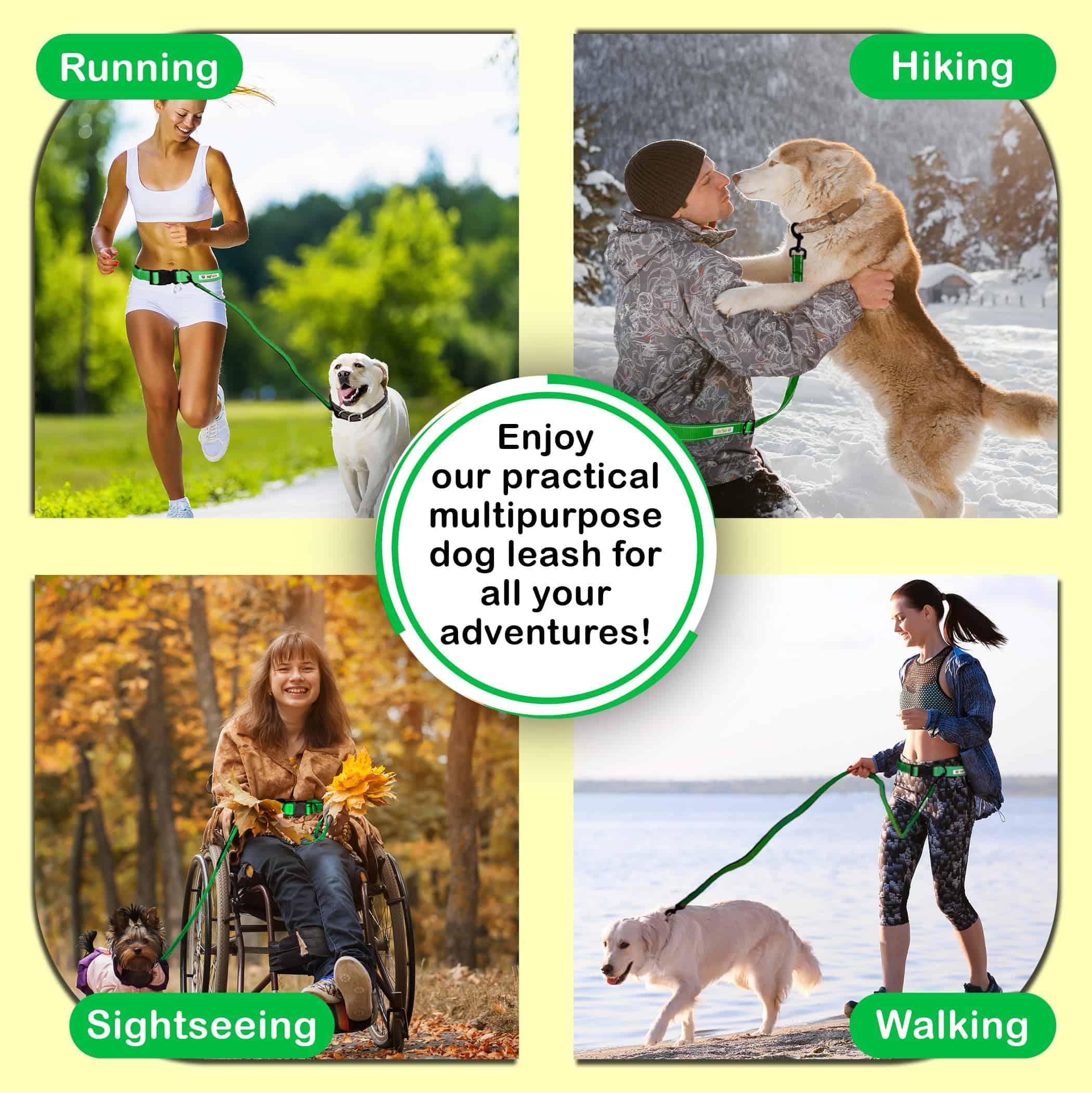 Correa manos libres UNIQPALS para perros pequeños a grandes - Imagen 3