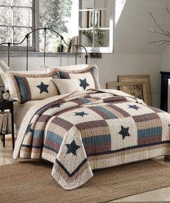 Set de Colchas de Algodón VISIMISI de 3 Piezas Reversible