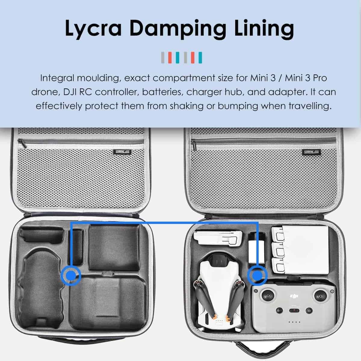 Estuche de transporte portátil XINANEE para dron DJI Mini 3 - Imagen 5