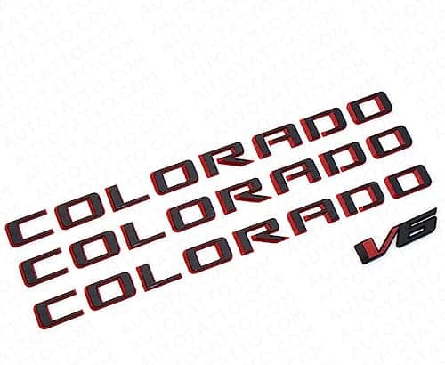 Juego de 4 emblemas de 2015-2022 Colorado V6 para
