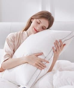 Almohada de Pluma de Lujo Globon Tamaño Estándar Reina,