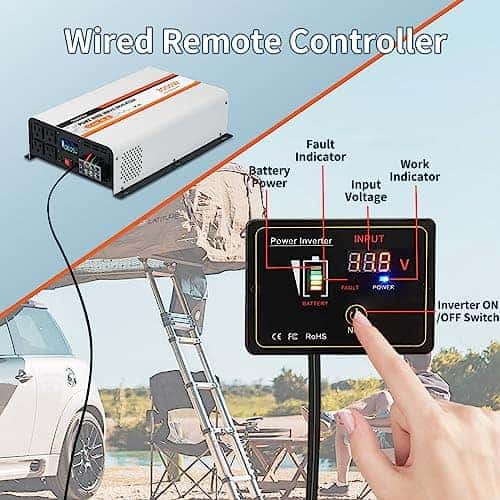 Inversor OUBOTEK de Onda Sinusoidal Pura de 3000 Vatios, CC - Imagen 4