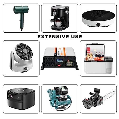 Inversor OUBOTEK de Onda Sinusoidal Pura de 3000 Vatios, CC - Imagen 7