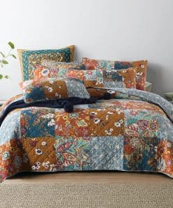 Conjunto de Colcha de Algodón camandy de 3 Piezas