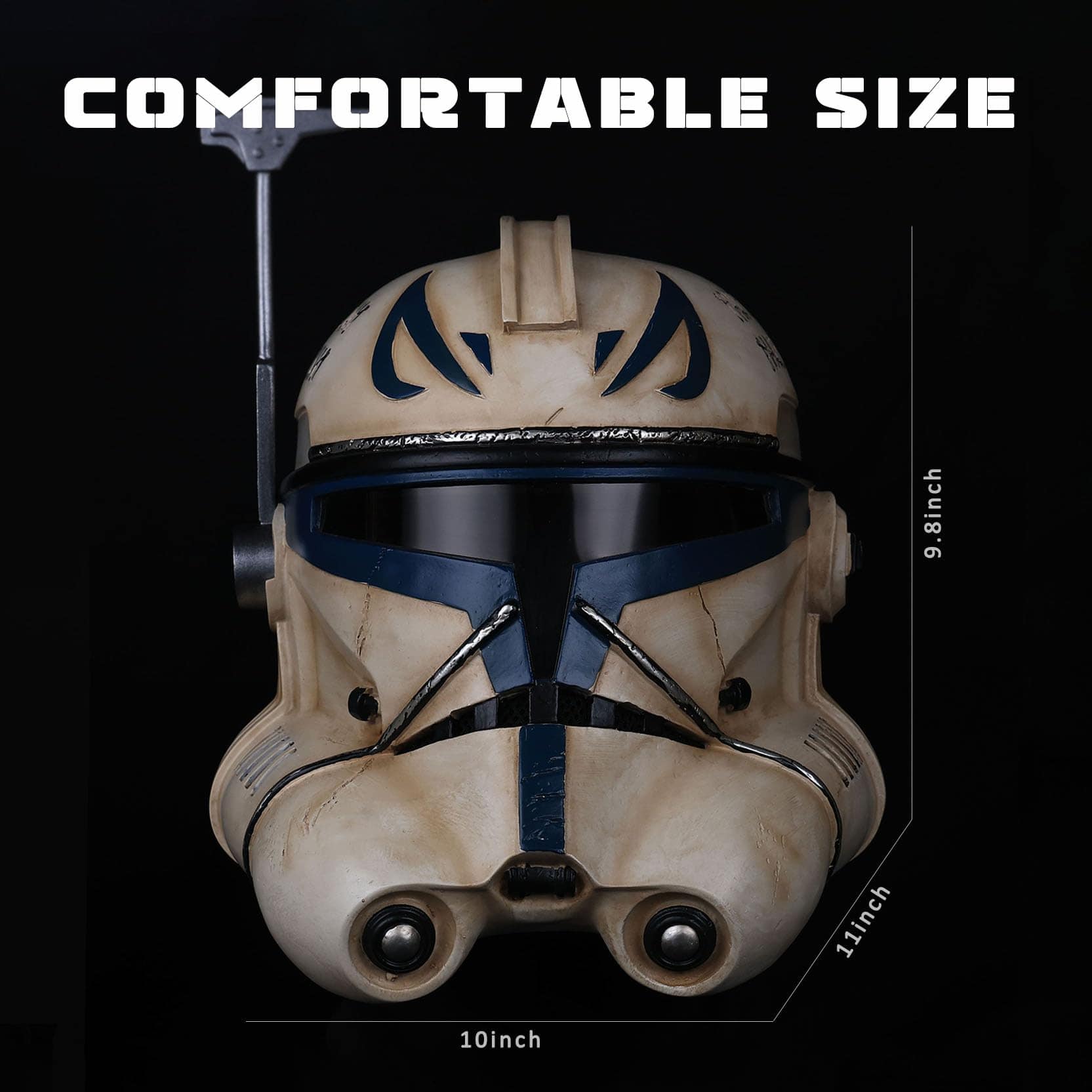 Casco Commander Clone Trooper Deluxe para Cosplay, Réplica - Imagen 4