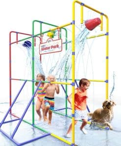Parque Acuático para Jardín con Rueda de Chapoteo, Cubos de