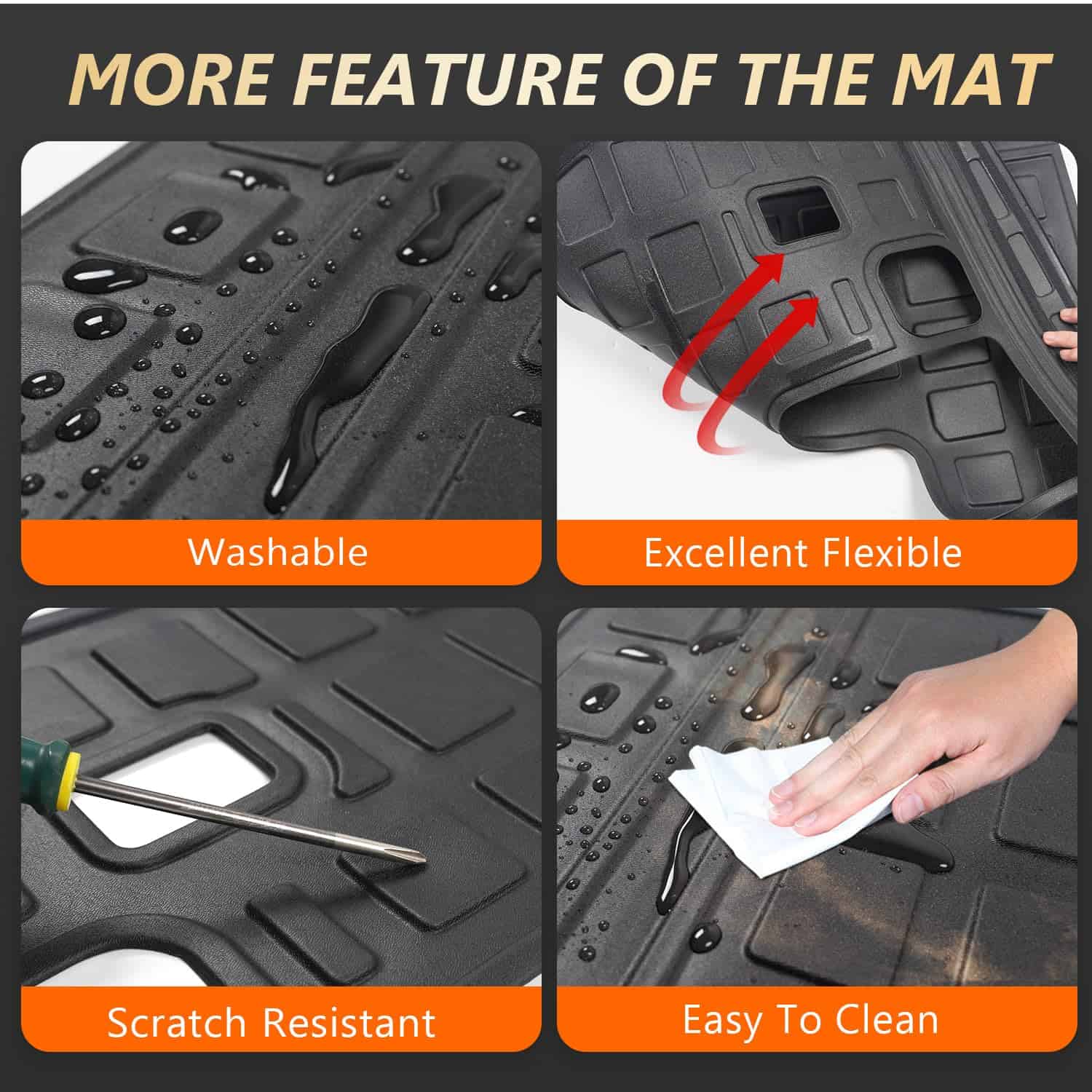 Powoq Mats de Respaldo Compatible con Kia Carnival - Imagen 6