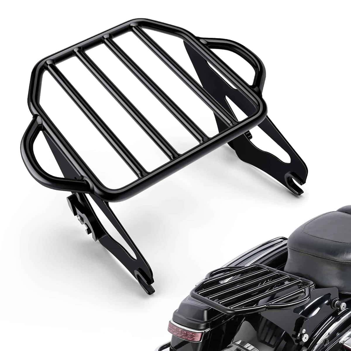 Amazicha Parrilla de equipaje desmontable de dos plazas