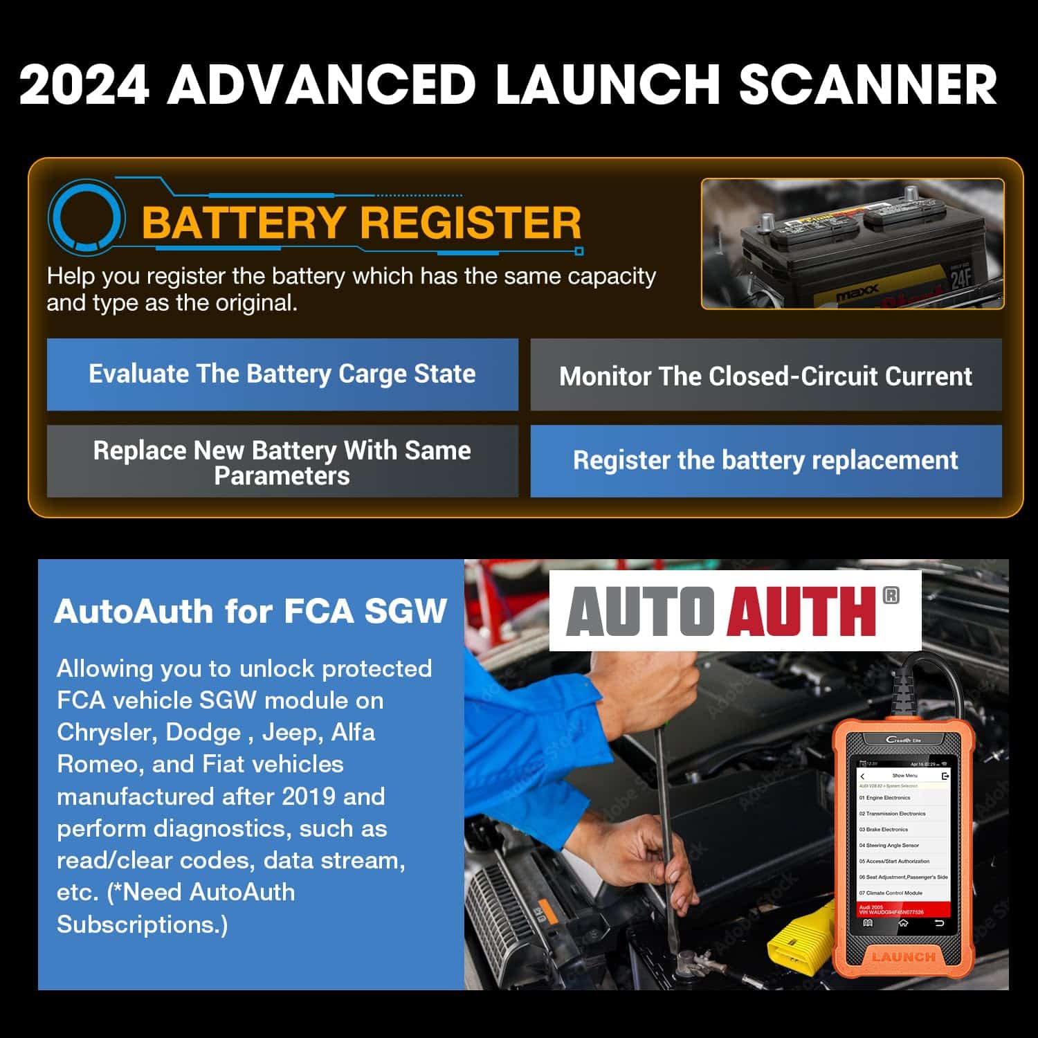 2024 Launch X431 Elite Bidirectional Tool fit for Chrysler - Imagen 4