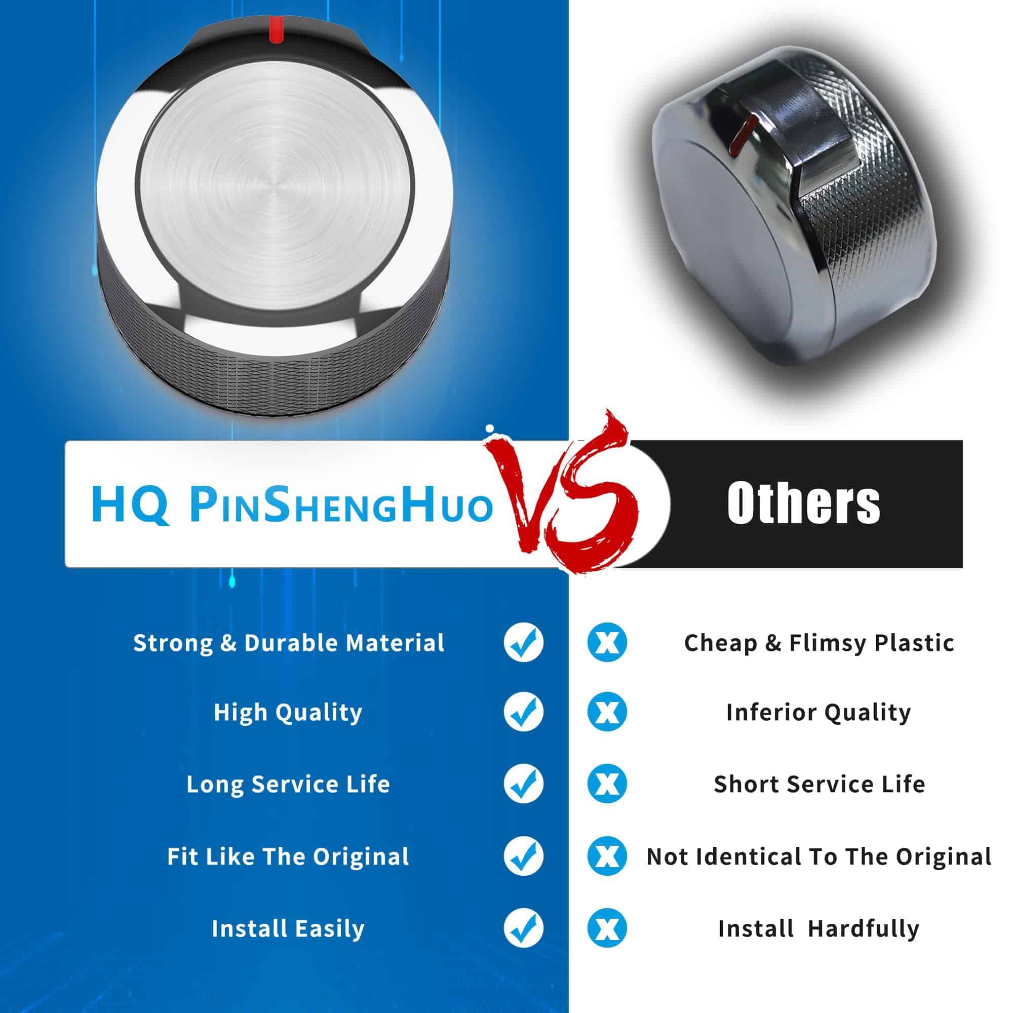 Perilla W11156487 W10823529 para horno y estufa Whirlpool - Imagen 5