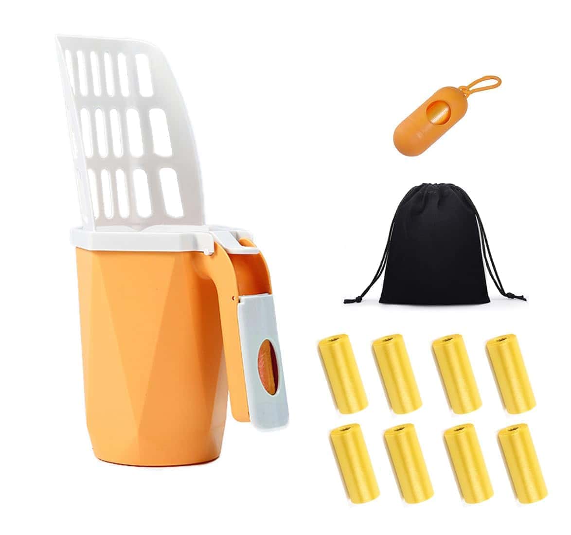 HopingMore 4 en 1 Recogedor Integrado de Arena para Gatos