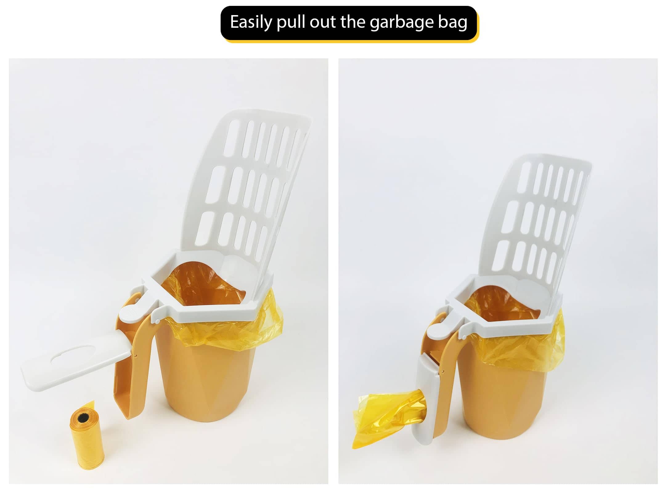 HopingMore 4 en 1 Recogedor Integrado de Arena para Gatos - Imagen 5