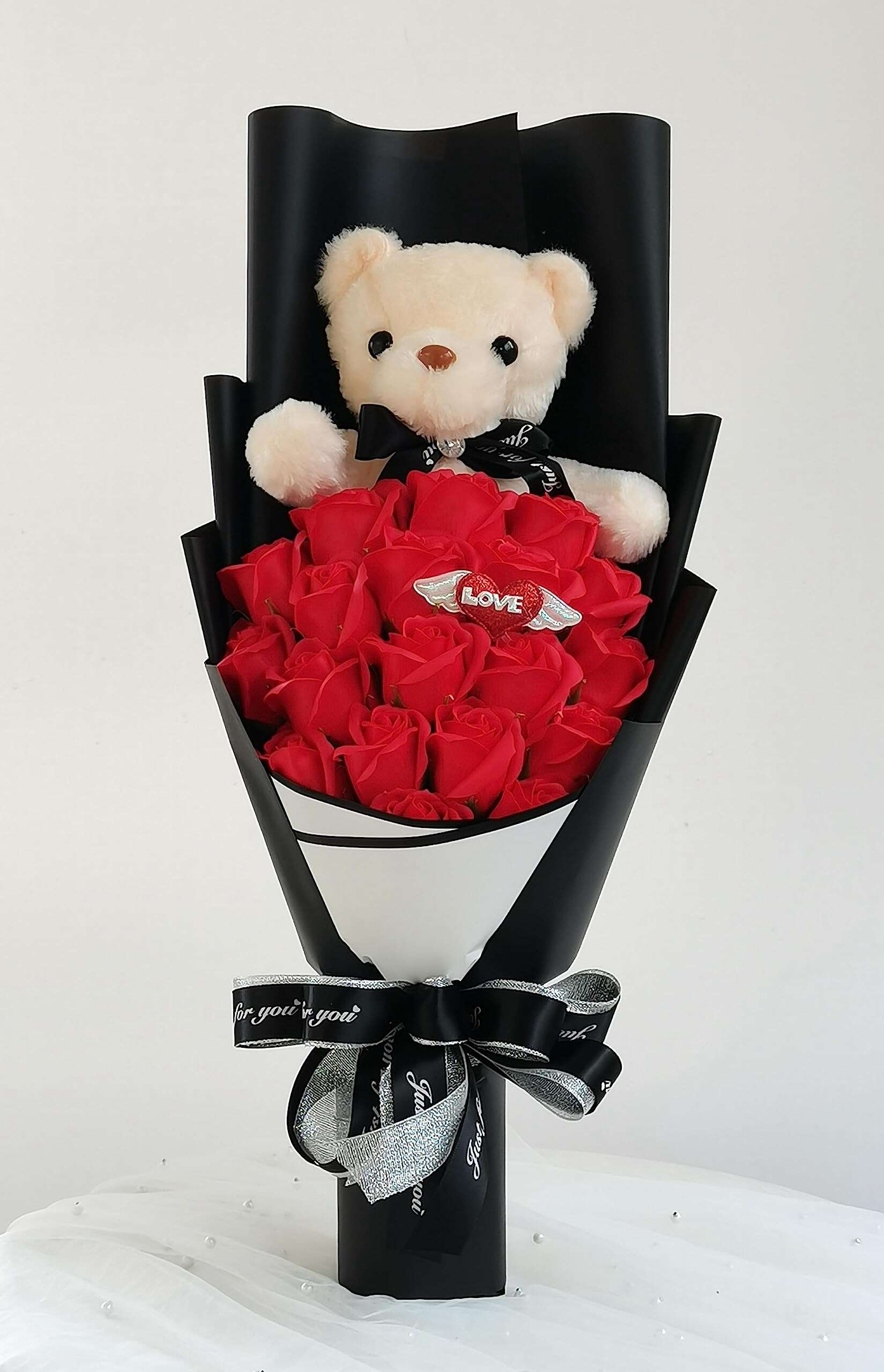 Ramo de Osito Lindo - Ramo Hecho a Mano de Ositos de