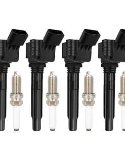 Conjunto de 4 bobinas de encendido ECCPP UF765 con 4 bujías