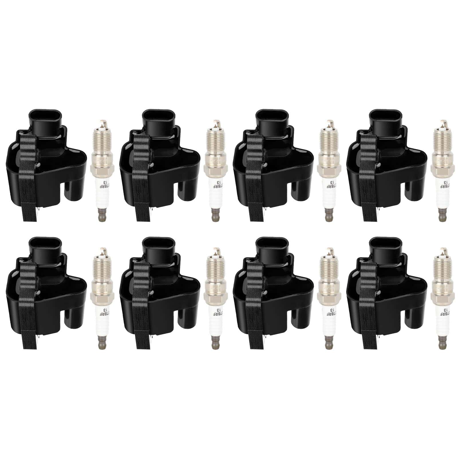 ECCPP UF271 8 bobinas de encendido con 8 bujías de iridio